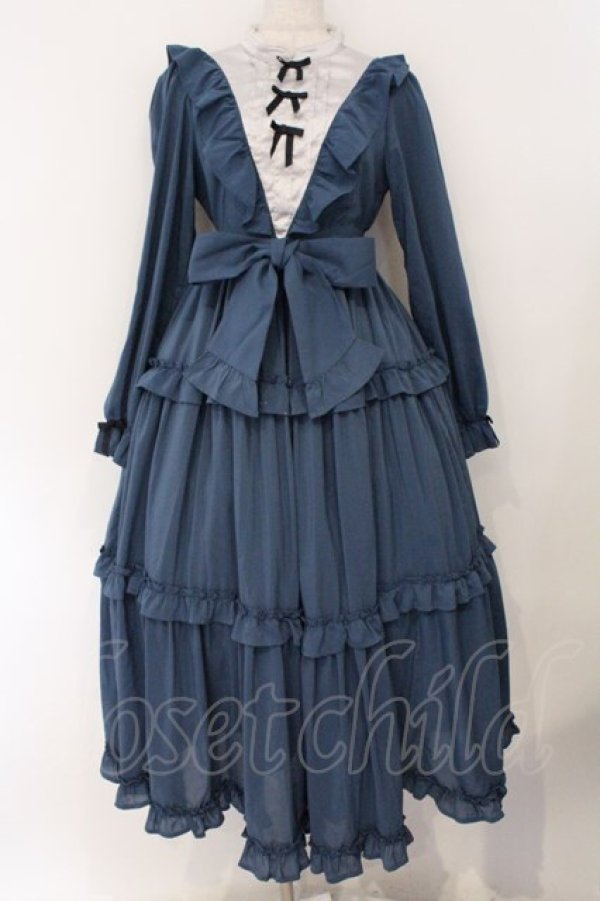 画像1: axes femme kawaii / クラシカルフリルロングワンピース M ラフォーレ原宿限定カラー O-26-03-31-1056-AX-OP-YM-OS (1)