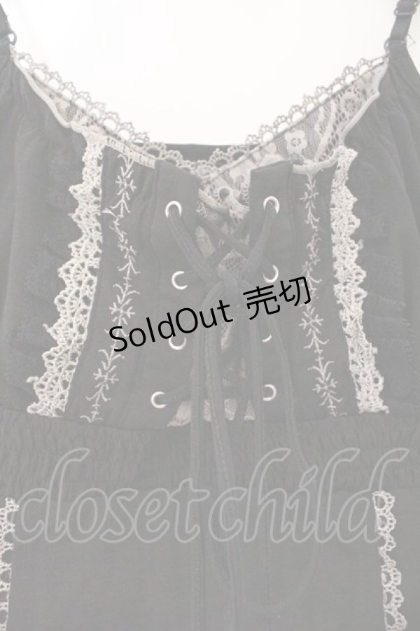 画像2: Ozz Croce / レイヤーキャミソール  ブラック O-26-03-31-1063-OO-TO-YM-OS (2)