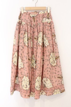 画像: PINK HOUSE / プリントティアードスカート  ピンク O-26-03-31-1064-LO-SK-YM-OS