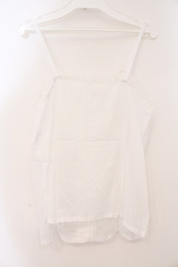 画像4: PINK HOUSE / ピンタック使いキャミブラウス  シロ O-26-03-31-1065-LO-TO-OW-OS (4)