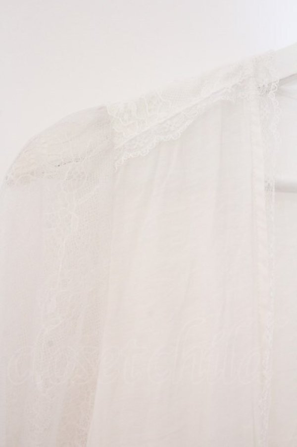 画像2: axes femme / チュールスリーブガウン M シロ O-26-03-31-1008-AX-TO-OW-OS (2)