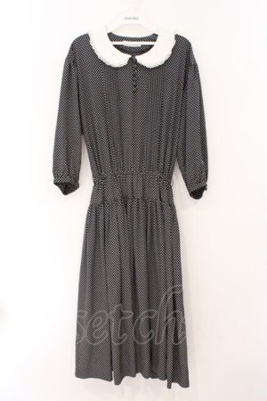 画像: PINK HOUSE / 丸襟ドットワンピース  コン O-26-03-31-1067-LO-OP-OW-OS