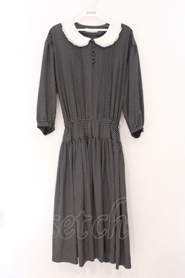 画像1: PINK HOUSE / 丸襟ドットワンピース  コン O-26-03-31-1067-LO-OP-OW-OS (1)