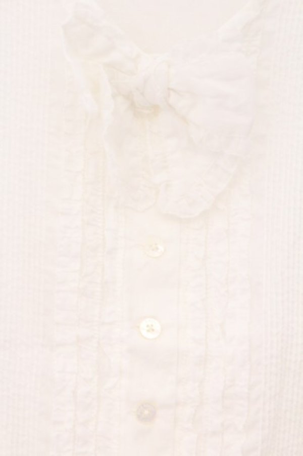 画像2: PINK HOUSE / ピンタック使いパフスリーブブラウス  シロ O-26-03-31-1068-LO-BL-OW-OS (2)