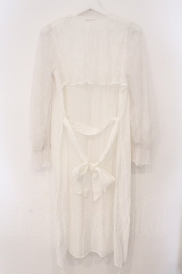 画像3: axes femme / チュールスリーブガウン M シロ O-26-03-31-1008-AX-TO-OW-OS (3)