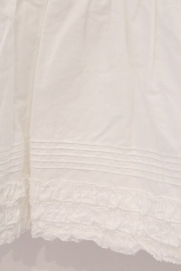 画像2: PINK HOUSE / 裾ピコフリル使いペチスカート  シロ O-26-03-31-1070-LO-SK-OW-OS (2)