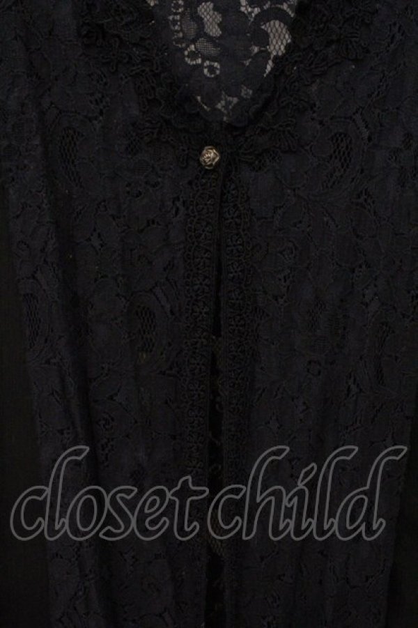 画像2: axes femme / レース切り替えロングガウン M クロ O-26-03-31-1009-AX-TO-OW-OS (2)