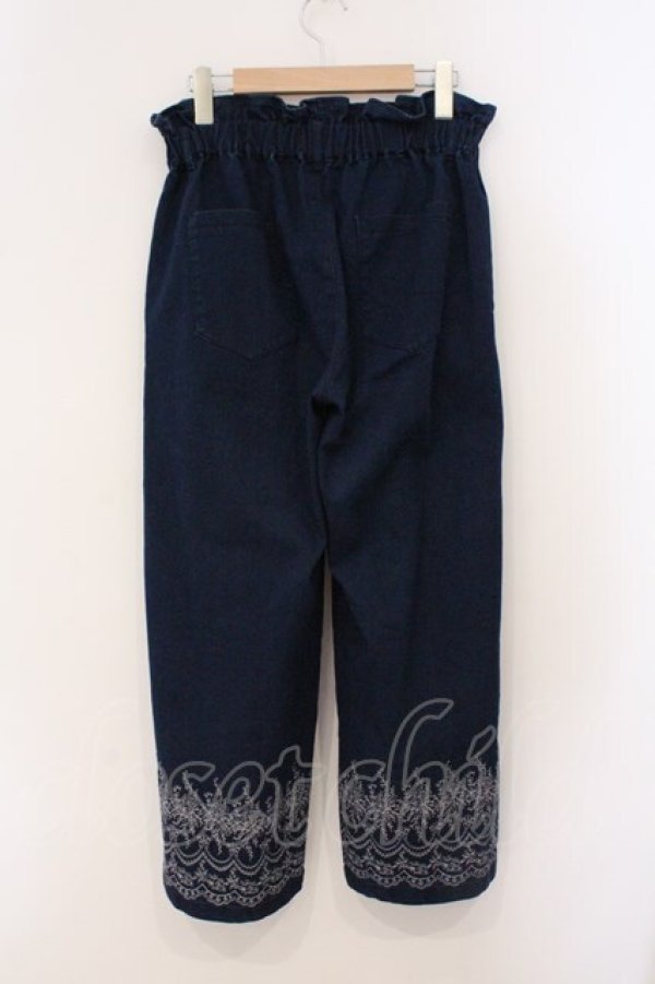 画像3: axes femme / オーナメント刺繍デニムパンツ M インディゴ O-26-03-31-1018-AX-PA-IG-OS (3)