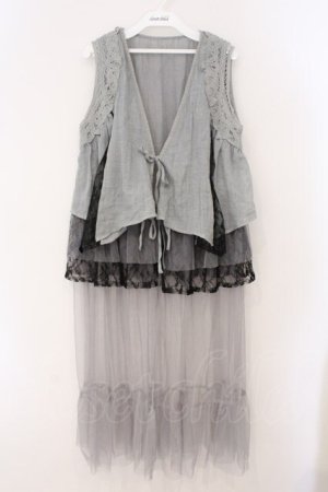 画像: axes femme / フェリーク風ジレ F グレー系 O-26-03-31-1003-AX-TO-OW-OS