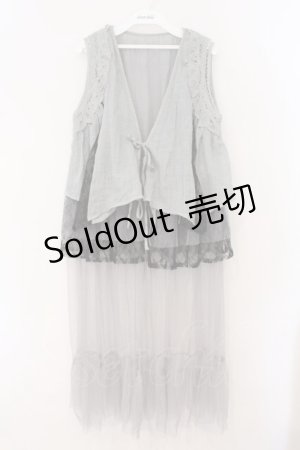 画像: axes femme / フェリーク風ジレ F グレー系 O-26-03-31-1003-AX-TO-OW-OS