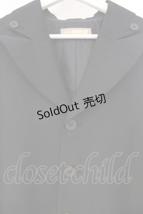 画像2: ATELIER BOZ / セルヴァンティスロングマント  ブラック O-26-03-31-1030-EL-CO-IG-OS (2)