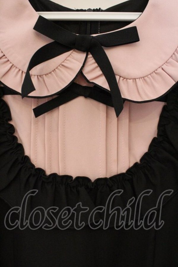 画像2: DearMyLove / お茶会フリルリボンワンピース M クロ O-26-03-31-007-EL-OP-IG-OS (2)