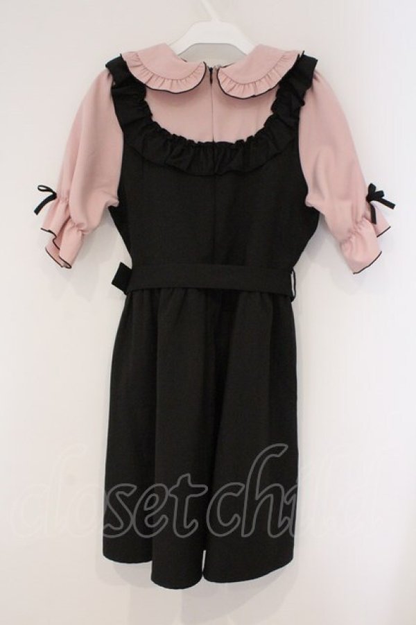 画像4: DearMyLove / お茶会フリルリボンワンピース M クロ O-26-03-31-007-EL-OP-IG-OS (4)