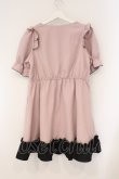 画像3: DearMyLove / ハートレースアップフリルワンピース M ピンク×クロ O-26-03-31-008-EL-OP-IG-OS (3)