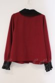 画像3: DearMyLove / クロス刺繍襟ブラウス M ワイン×クロ O-26-03-31-011-EL-BL-IG-OS (3)