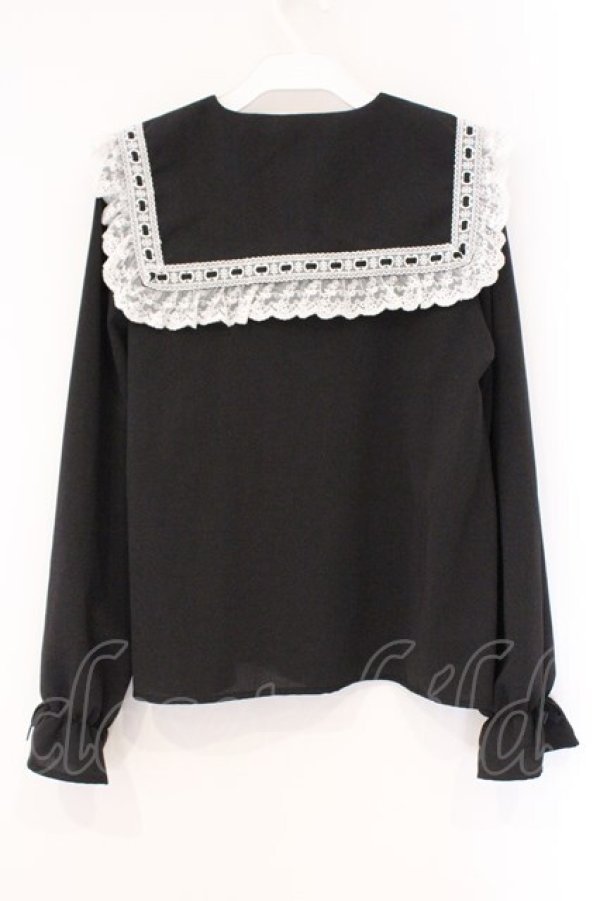 画像3: DearMyLove / 選べる襟デザインロリータレースブラウス M クロ O-26-03-31-012-EL-BL-IG-OS (3)