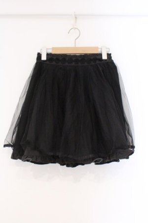 画像: Secret Honey / レース配色チュールスカート 2 クロ O-26-03-31-002-CA-SK-OW-OS