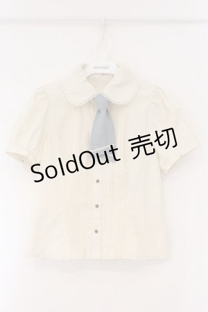 画像: Kurumi Collaboration / マリンアカデミアブラウス M キナリ O-26-03-31-029-GO-BL-OW-OS