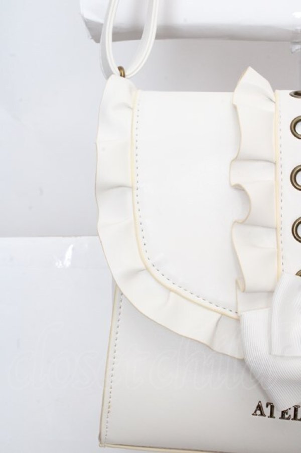 画像3: ATELIER PIERROT / Enchanted Corset Bag  ホワイト O-26-04-01-033-EL-BG-IG-OS (3)