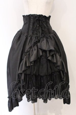 画像: ATELIER PIERROT / Fairy Lace Corset Skirt  ブラック O-26-04-01-038-EL-SK-IG-OS