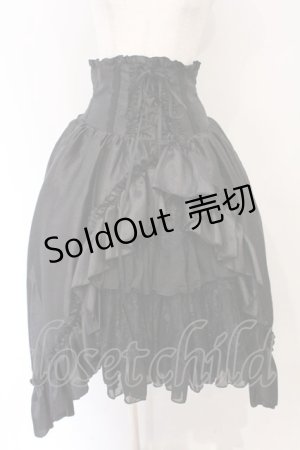 画像: ATELIER PIERROT / Fairy Lace Corset Skirt  ブラック O-26-04-01-038-EL-SK-IG-OS