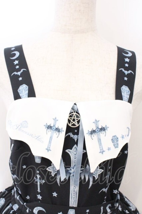 画像3: Royal Princess Alice / Halloween Night　少女主義的水彩画家たまコラボ ジャンパースカート  ブルー×パープル×ブラック O-26-04-01-040-LO-OP-IG-OS (3)