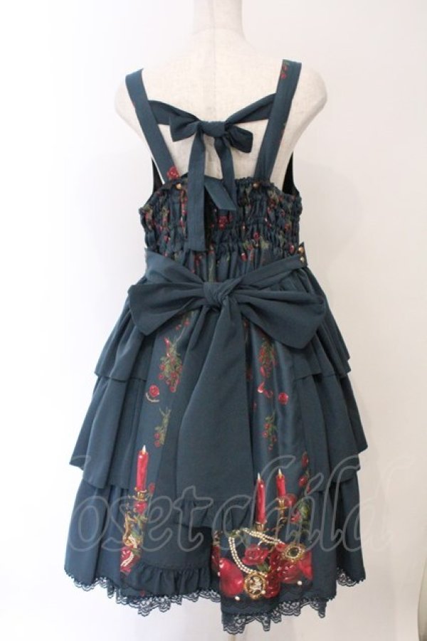 画像4: metamorphose / 【プラスサイズ】Rosy Gem〜魅惑のりんご〜フロントあきジャンパースカート 2 ビショップグリーン O-26-04-01-047-ME-OP-OW-OS (4)