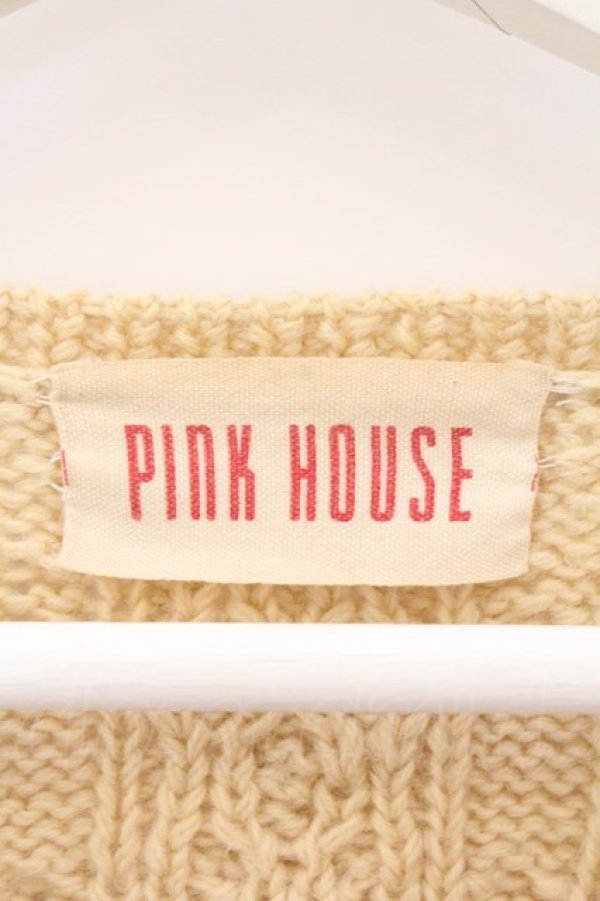 画像4: PINK HOUSE / いちごあみぐるみ使いカーディガン  ベージュ O-26-04-01-053-LO-TO-OW-OS (4)