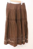 画像1: PINK HOUSE / スウェーデン刺繍使いスカート  ブラウン O-26-04-01-054-LO-SK-OW-OS (1)