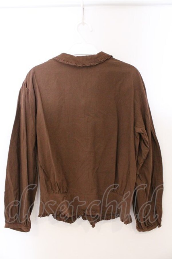 画像4: PINK HOUSE / スウェーデン刺繍使いブラウス  ブラウン O-26-04-01-056-LO-BL-OW-OS (4)