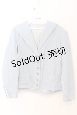 画像: PINK HOUSE / セーラーデニムジャケット  ブルー O-26-04-01-059-LO-JA-OW-OS