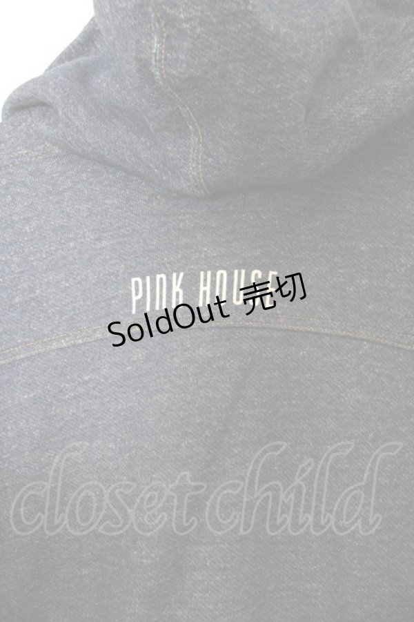 画像2: PINK HOUSE / デニム調スウェットパーカー  インディゴ O-26-04-01-060-LO-TO-OW-OS (2)