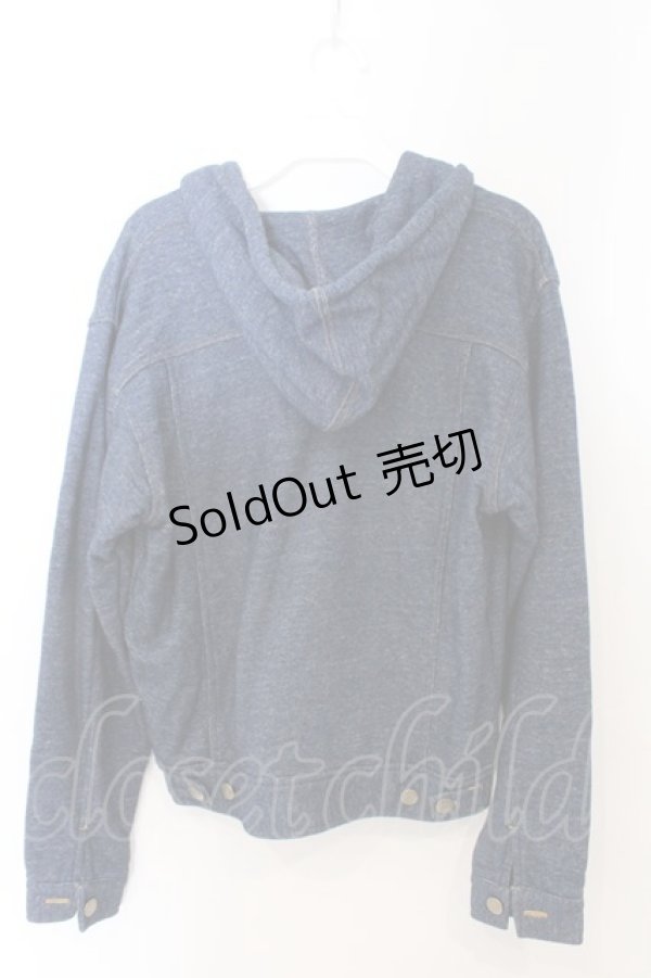 画像3: PINK HOUSE / デニム調スウェットパーカー  インディゴ O-26-04-01-060-LO-TO-OW-OS (3)