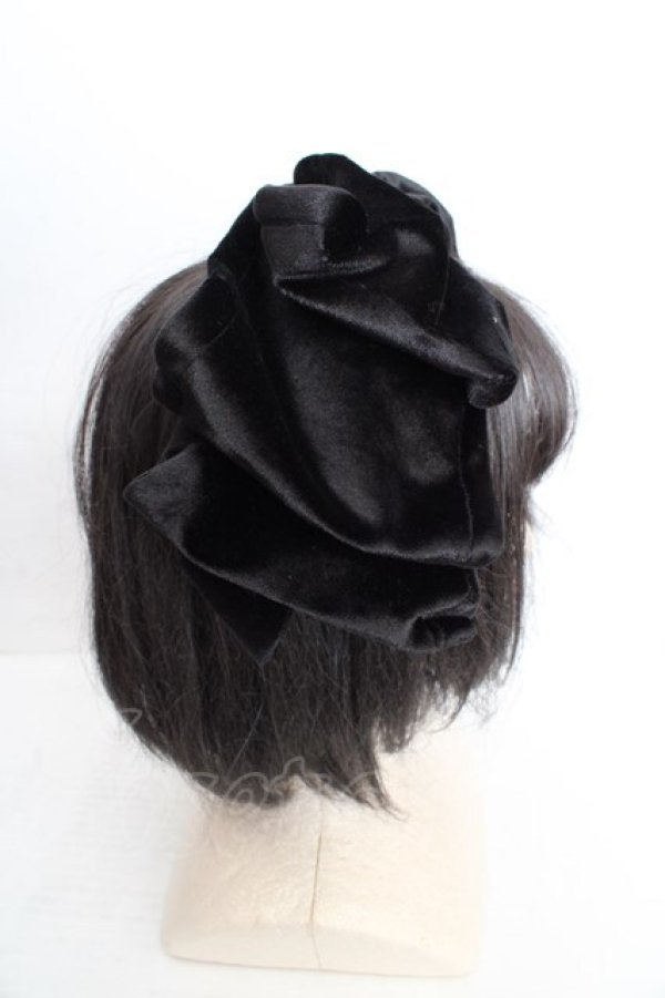 画像3: Hoshibako Works / お人形風ラッピングリボンカチューシャ  クロ O-26-04-01-007-LO-AC-IG-OS (3)