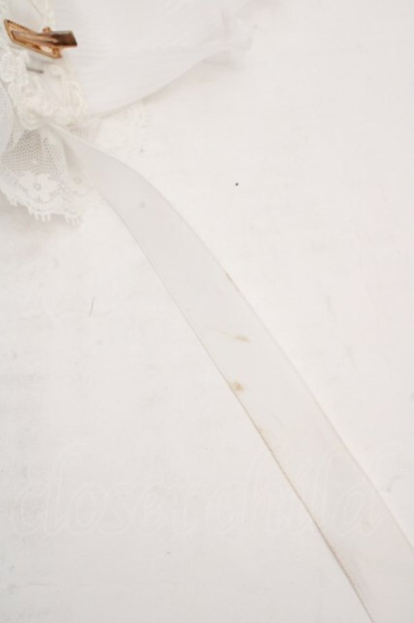 画像4: Luxmira / プリーツレースのヘッドドレス”Femme fatale”  シロ O-26-04-01-008-GO-AC-IG-OS (4)