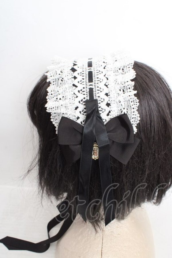 画像2: BABY,THE STARS SHINE BRIGHT / プリンセスドロップヘッドドレス  クロ×シロ O-26-04-01-009-BA-AC-IG-OS (2)