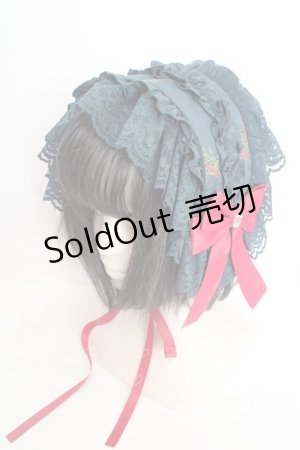 画像: metamorphose / Rosy Gem〜魅惑のりんご〜レースフリルヘッドドレス  ビショップグリーン O-26-04-01-002-ME-AC-OW-OS