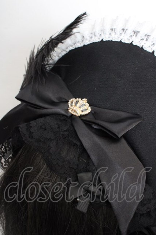 画像4: Triple fortune / ドールボンネット  ブラック O-26-04-01-017-EL-AC-IG-OS (4)