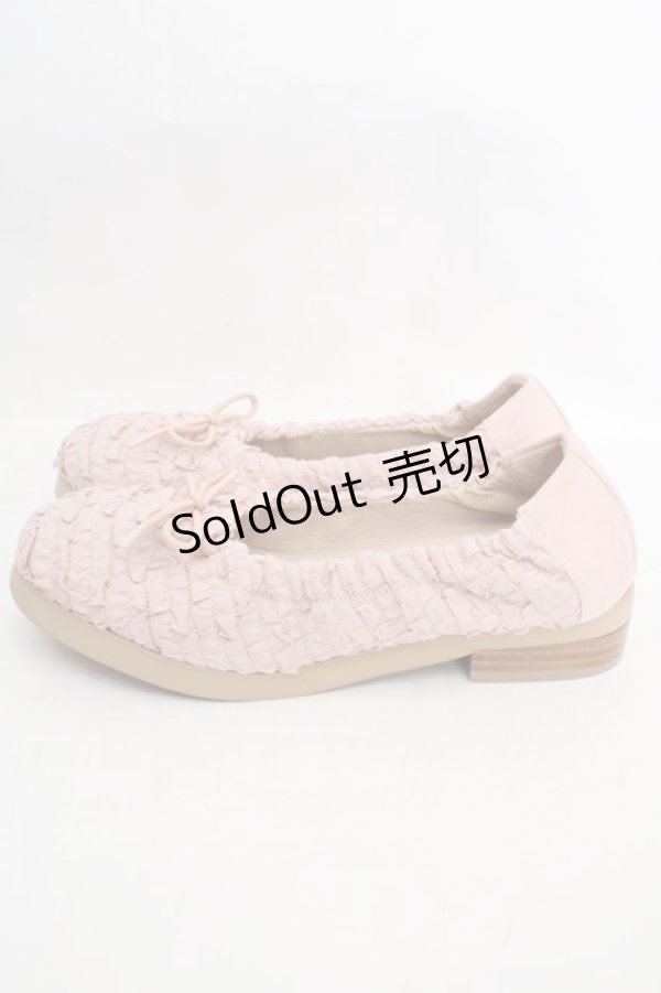 画像2: PINK HOUSE / フリル使いバレエシューズ 3(M) ピンク O-26-04-01-018-LO-SH-IG-OS (2)