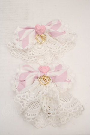 画像: BABY,THE STARS SHINE BRIGHT / Patissiere Bonbon Ribbonお袖とめ  ピンク×シロ O-26-04-01-021-BA-OP-IG-OS