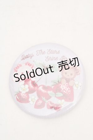 画像: BABY,THE STARS SHINE BRIGHT / くみゃちゃんのいちごとさくらんぼ缶バッジ  - O-26-04-01-024-BA-AC-IG-OS