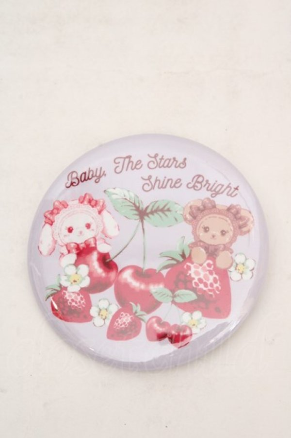 画像1: BABY,THE STARS SHINE BRIGHT / くみゃちゃんのいちごとさくらんぼ缶バッジ  - O-26-04-01-024-BA-AC-IG-OS (1)