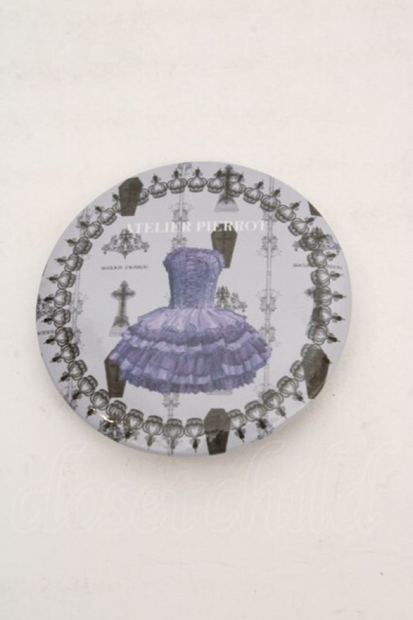 画像1: ATELIER PIERROT / 缶バッジ  パープル O-26-04-01-025-EL-ZA-IG-OS (1)