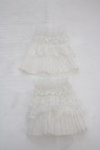 画像2: ATELIER PIERROT / Lace cuffs（レースカフス）  ホワイト O-26-04-01-028-EL-ZA-IG-OS (2)