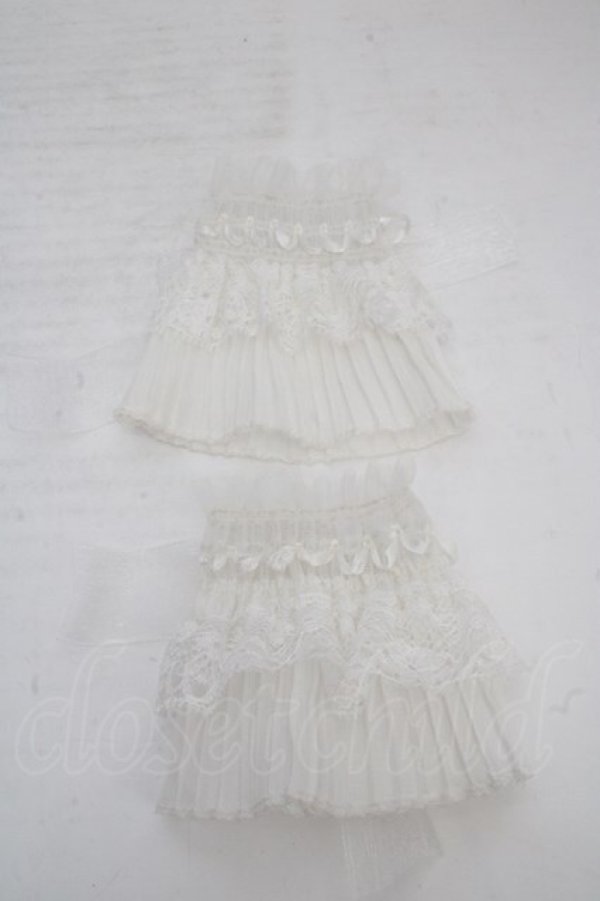 画像2: ATELIER PIERROT / Lace cuffs（レースカフス）  ホワイト O-26-04-01-028-EL-ZA-IG-OS (2)