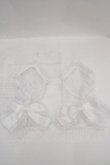 画像1: ATELIER PIERROT / レースグローブ　ショート丈　指ぬき  ホワイト O-26-04-01-029-EL-ZA-IG-OS (1)