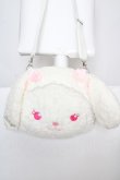 画像1: BABY,THE STARS SHINE BRIGHT / うさくみゃんのおかおBag  シロ×ピンク O-26-04-01-030-BA-BG-IG-OS (1)