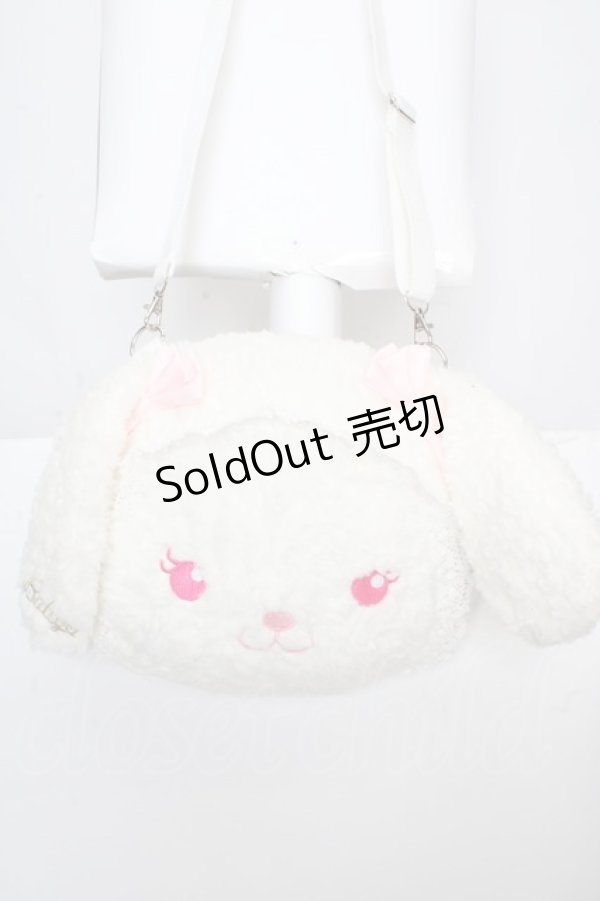 画像1: BABY,THE STARS SHINE BRIGHT / うさくみゃんのおかおBag  シロ×ピンク O-26-04-01-030-BA-BG-IG-OS (1)