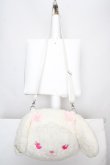 画像2: BABY,THE STARS SHINE BRIGHT / うさくみゃんのおかおBag  シロ×ピンク O-26-04-01-030-BA-BG-IG-OS (2)