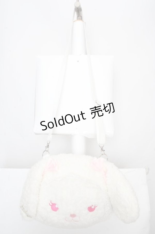 画像2: BABY,THE STARS SHINE BRIGHT / うさくみゃんのおかおBag  シロ×ピンク O-26-04-01-030-BA-BG-IG-OS (2)